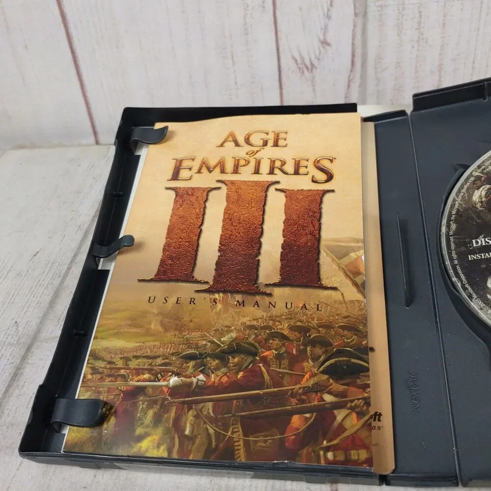 Age of Empires III PC CD-ROM Video Game Set Microsoft Ensemble TESTED WORKING